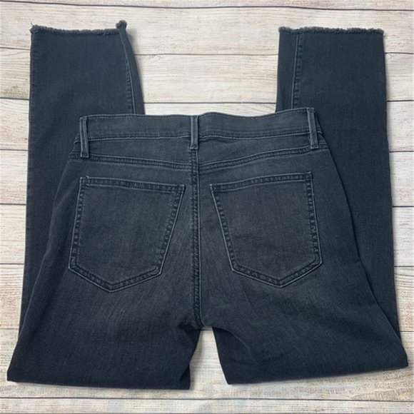 slim crop rawjeans